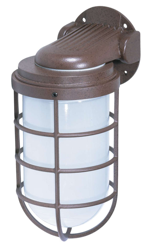 Vapor Proof Nuvo SF76-623 1 Light - 11" - Industrial Style - Wall Mount with Frosted Glass - Old Bronze Finish Nuvo