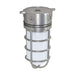 Vapor Proof Nuvo SF76-624 1 Light - 10" - Industrial Style - Surface Mount with Frosted Glass - Metallic Silver Finish Nuvo