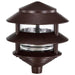 Post Lantern Nuvo SF76-632 Pagoda Garden Fixture - Small Hood - 1 light - 2 Louver - Old Bronze Finish Nuvo