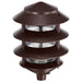 Post Lantern Nuvo SF76-633 Pagoda Garden Fixture - Small Hood - 1 light - 3 Louver - Old Bronze Finish Nuvo