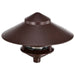 Post Lantern Nuvo SF76-635 Pagoda Garden Fixture - Large 10" Hood - 1 light - 2 Louver - Old Bronze Finish Nuvo