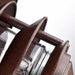 Post Lantern Nuvo SF76-637 Pagoda Garden Fixture - Large 10" Hood - 1 light - 3 Louver - Old Bronze Finish Nuvo