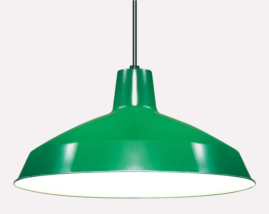 Pendant Nuvo SF76-660 1 Light - 16" - Pendant - Warehouse Shade - Green Finish Nuvo
