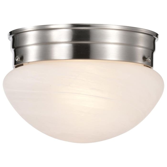 Flush Mount Nuvo SF76-671 1 Light - 8" - Flush Mount - Small Alabaster Mushroom - Brushed Nickel Finish Nuvo
