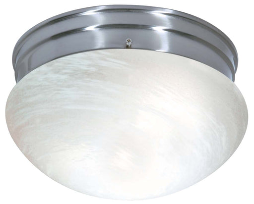 Flush Mount Nuvo SF76-674 2 Light - 10" - Flush Mount - Medium Alabaster Mushroom - Brushed Nickel Finish Nuvo