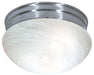 Flush Mount Nuvo SF76-674 2 Light - 10" - Flush Mount - Medium Alabaster Mushroom - Brushed Nickel Finish Nuvo