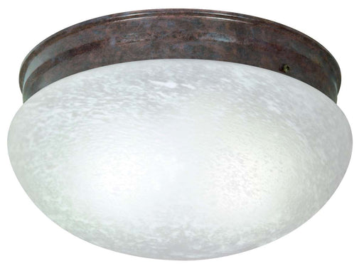 Flush Mount Nuvo SF76-676 2 Light - 12" - Flush Mount - Large Alabaster Mushroom - Old Bronze Finish Nuvo