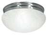 Flush Mount Nuvo SF76-677 2 Light - 12" - Flush Mount - Large Alabaster Mushroom - Brushed Nickel Finish Nuvo
