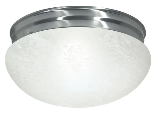 Flush Mount Nuvo SF76-677 2 Light - 12" - Flush Mount - Large Alabaster Mushroom - Brushed Nickel Finish Nuvo