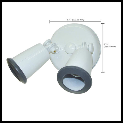 Flood Light Nuvo SF76-684 2 Light - 14" - Flood Light - Exterior - PAR38 Holder with Adjustable Swivel - White Finish Nuvo