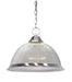 Pendant Nuvo SF76-691 1 Light - 15" - Pendant - Frosted Prismatic Dome - Brushed Nickel Finish Nuvo