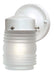 Wall Lantern Nuvo SF76-702 1 Light - 6" - Porch - Wall - Mason Jar with Frosted Glass - Gloss White Finish Nuvo