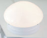 Flush Mount Nuvo SF77-060 1 Light - 8" - Flush Mount - Small White Mushroom - White Finish Nuvo