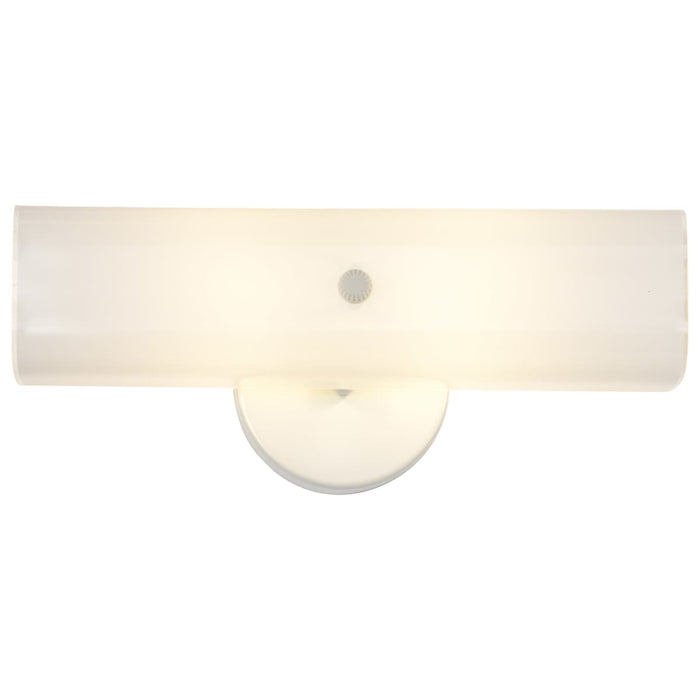 Vanity Nuvo SF77-087 2 Light - 14" - Vanity - with White "U" Channel Glass - White Finish Nuvo