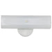 Vanity Nuvo SF77-087 2 Light - 14" - Vanity - with White "U" Channel Glass - White Finish Nuvo