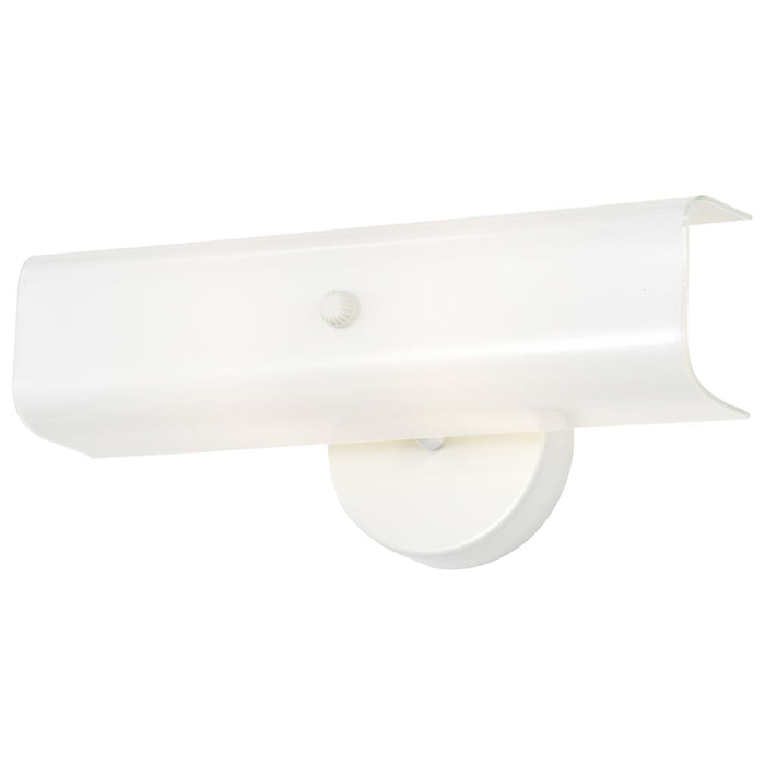 Vanity Nuvo SF77-087 2 Light - 14" - Vanity - with White "U" Channel Glass - White Finish Nuvo