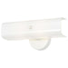 Vanity Nuvo SF77-087 2 Light - 14" - Vanity - with White "U" Channel Glass - White Finish Nuvo