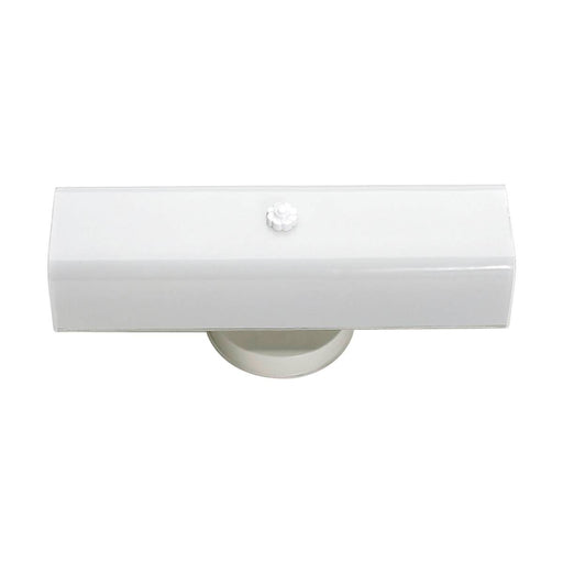 Vanity Nuvo SF77-087 2 Light - 14" - Vanity - with White "U" Channel Glass - White Finish Nuvo