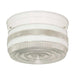 Flush Mount Nuvo SF77-098 2 Light - 8" - Flush Mount - Medium Crystal / White Drum - White Finish Nuvo