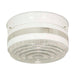 Flush Mount Nuvo SF77-099 2 Light - 10" - Flush Mount - Large Crystal / White Drum - White Finish Nuvo