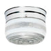 Flush Mount Nuvo SF77-100 1 Light - 6" - Flush Mount - Small Crystal / White Drum - Polished Chrome Finish Nuvo