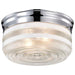 Flush Mount Nuvo SF77-102 2 Light - 10" - Flush Mount - Large Crystal / White Drum - Polished Chrome Finish Nuvo