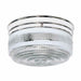 Flush Mount Nuvo SF77-102 2 Light - 10" - Flush Mount - Large Crystal / White Drum - Polished Chrome Finish Nuvo