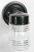 Wall Lantern Nuvo SF77-119B 1 Light - 6" - Porch - Wall - Mason Jar w/Clear Glass - Black Finish Nuvo
