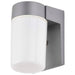 Wall Fixture Nuvo SF77-136 1 Light - 8" - Utility - Wall Mount - With White Glass Cylinder - Satin Aluminum Finish Nuvo