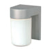 Wall Fixture Nuvo SF77-136 1 Light - 8" - Utility - Wall Mount - With White Glass Cylinder - Satin Aluminum Finish Nuvo