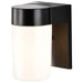 Wall Fixture Nuvo SF77-137 1 Light - 8" - Utility - Wall Mount - With White Glass Cylinder - Black Finish Nuvo