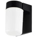 Wall Fixture Nuvo SF77-137 1 Light - 8" - Utility - Wall Mount - With White Glass Cylinder - Black Finish Nuvo