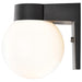 Wall Fixture Nuvo SF77-140 1 Light - 8" - Utility - Wall Mount - With White Glass Globe - Black Finish Nuvo