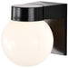 Wall Fixture Nuvo SF77-141 1 Light - 8" - Utility - Wall Mount - With White Glass Globe - Bronzotic Finish Nuvo