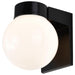 Wall Fixture Nuvo SF77-141 1 Light - 8" - Utility - Wall Mount - With White Glass Globe - Bronzotic Finish Nuvo