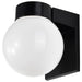 Wall Fixture Nuvo SF77-141 1 Light - 8" - Utility - Wall Mount - With White Glass Globe - Bronzotic Finish Nuvo