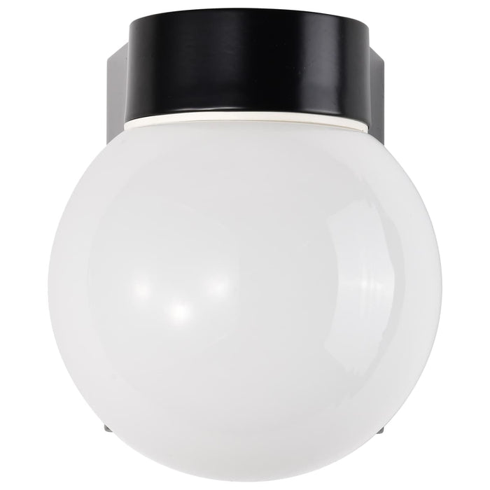 Wall Fixture Nuvo SF77-141 1 Light - 8" - Utility - Wall Mount - With White Glass Globe - Bronzotic Finish Nuvo