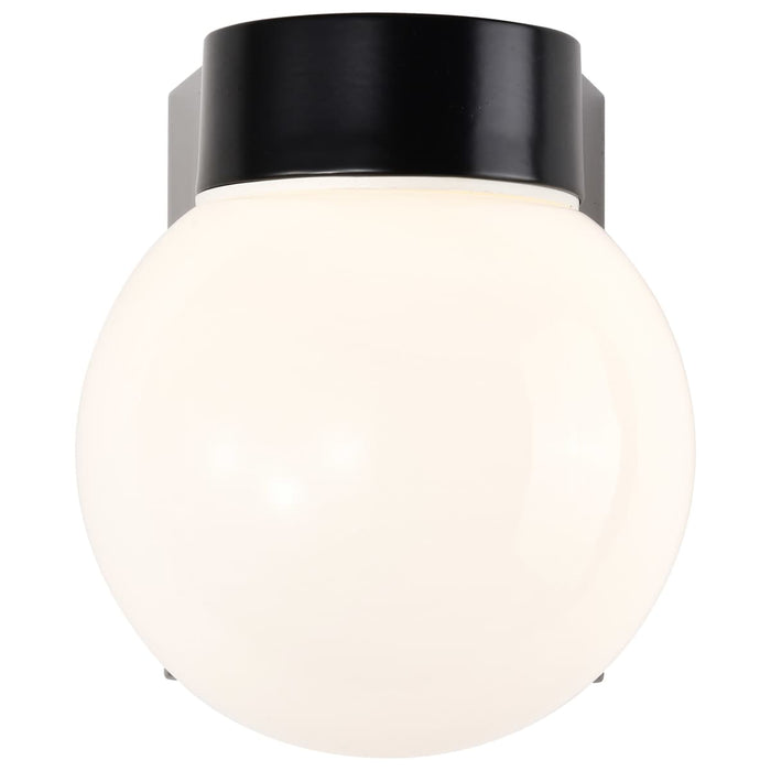 Wall Fixture Nuvo SF77-141 1 Light - 8" - Utility - Wall Mount - With White Glass Globe - Bronzotic Finish Nuvo