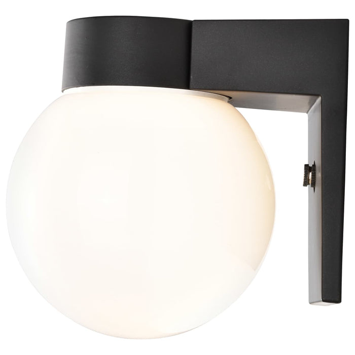 Wall Fixture Nuvo SF77-141 1 Light - 8" - Utility - Wall Mount - With White Glass Globe - Bronzotic Finish Nuvo