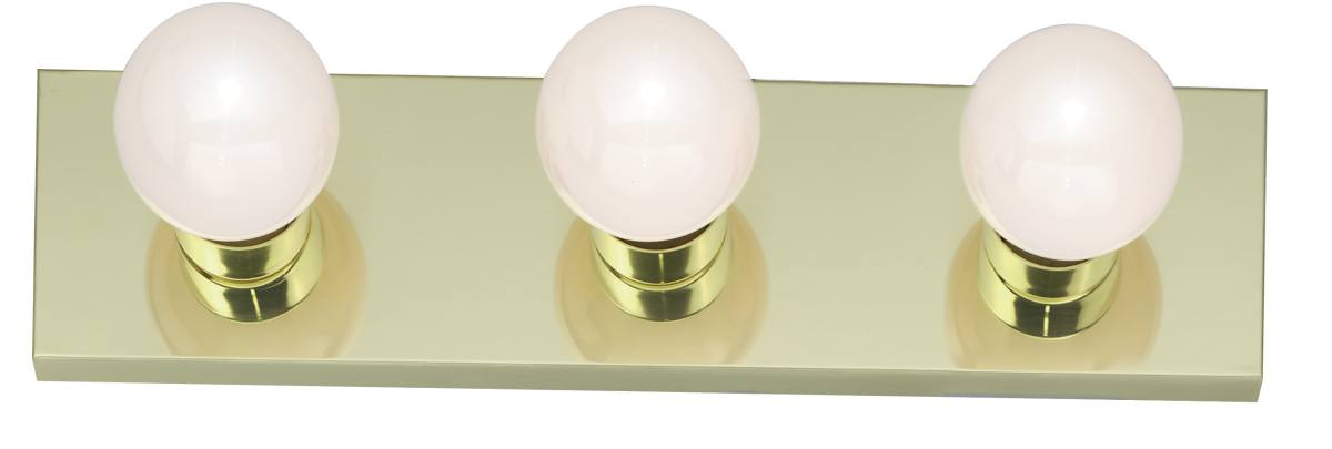 Vanity Nuvo SF77-188 3 Light - 18" - Vanity - Strip - Polished Brass Finish Nuvo