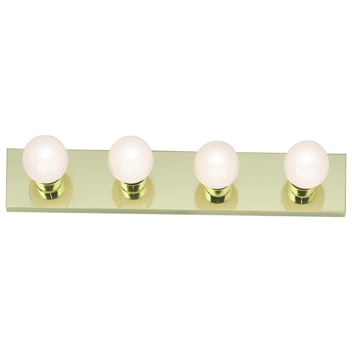 Vanity Nuvo SF77-189 4 Light - 24" - Vanity - Strip - Polished Brass Finish Nuvo