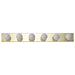 Vanity Nuvo SF77-190 6 Light - 36" - Vanity - Strip - Polished Brass Finish Nuvo