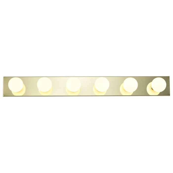 Vanity Nuvo SF77-190 6 Light - 36" - Vanity - Strip - Polished Brass Finish Nuvo