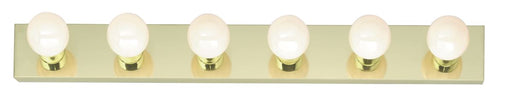 Vanity Nuvo SF77-190 6 Light - 36" - Vanity - Strip - Polished Brass Finish Nuvo