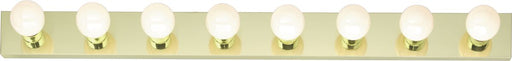 Vanity Nuvo SF77-191 8 Light - 48" - Vanity - Strip - Polished Brass Finish Nuvo