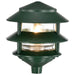 Post Lantern Nuvo SF77-323 Pagoda Garden Fixture - Small Hood - 1 light - 2 Tier - Green Finish Nuvo
