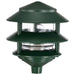 Post Lantern Nuvo SF77-323 Pagoda Garden Fixture - Small Hood - 1 light - 2 Tier - Green Finish Nuvo