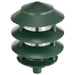 Post Lantern Nuvo SF77-324 Pagoda Garden Fixture - Small Hood - 1 light - 3 Tier - Green Finish Nuvo