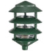 Post Lantern Nuvo SF77-324 Pagoda Garden Fixture - Small Hood - 1 light - 3 Tier - Green Finish Nuvo