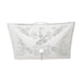 Flush Mount Nuvo SF77-392 2 Light - 12" - Ceiling Fixture - Square Floral / with Pull Chain - White Finish Nuvo